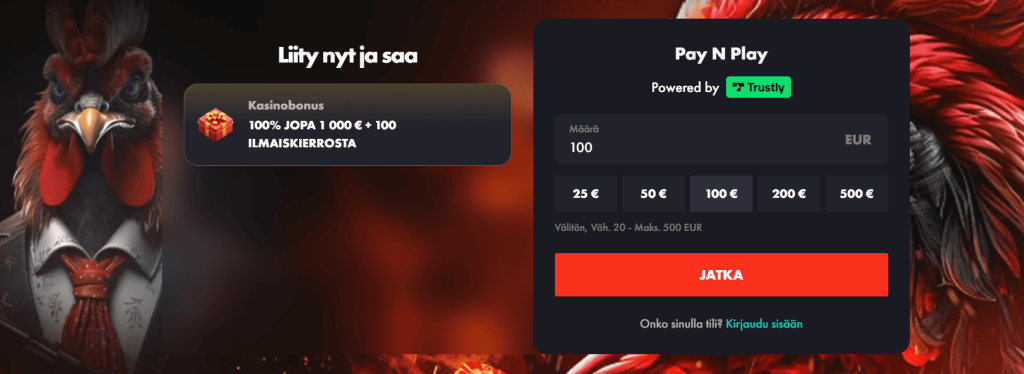 Rooster bet header