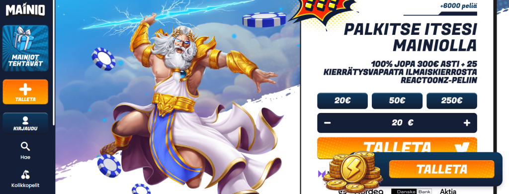 Mainio kasino kokemuksia